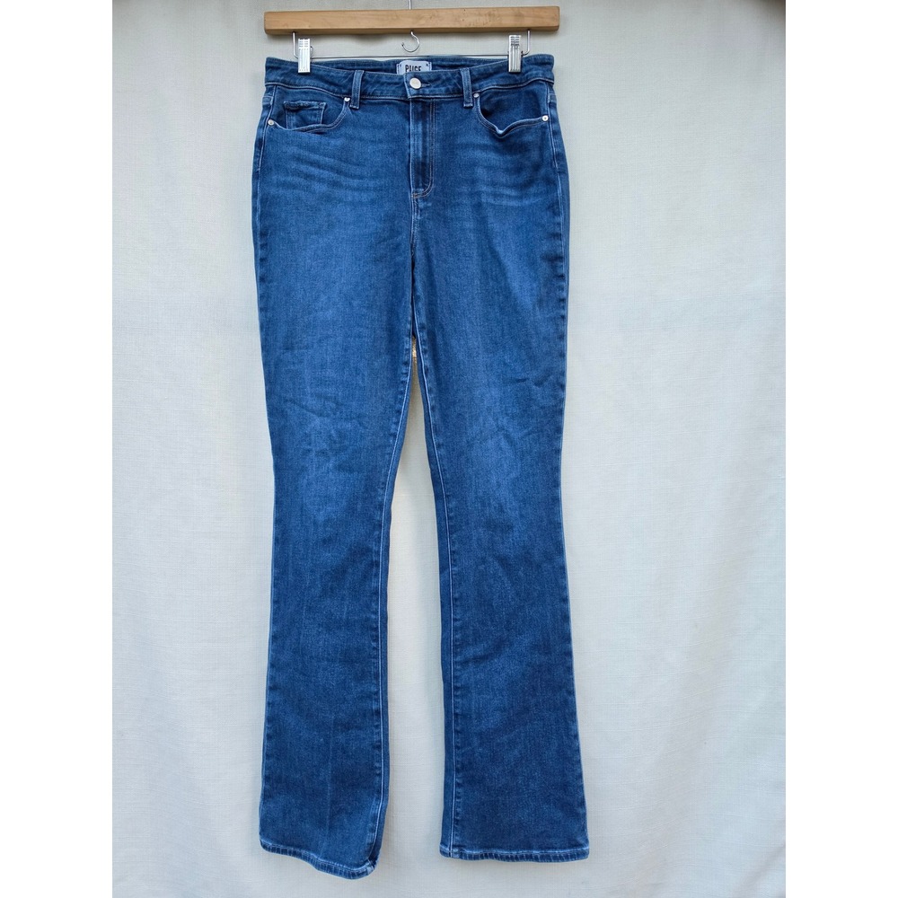 Paige Hourglass High Rise Bootcut Jeans Montreux Blue 7147F72-4344 Size 33